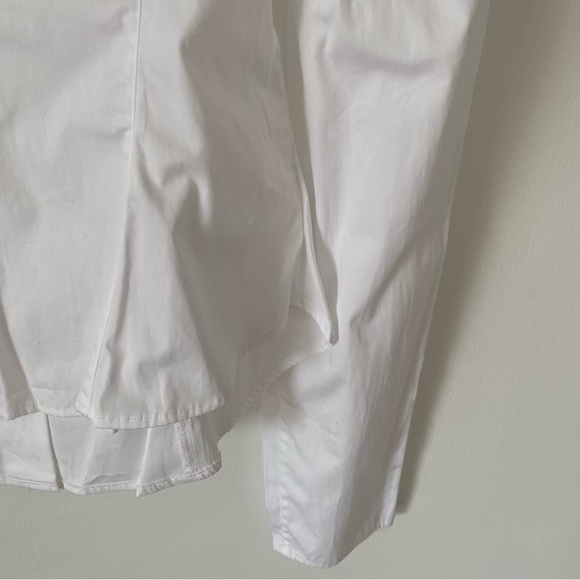 Polo Ralph Lauren NWTs Magi U-Neck White Cotton Blouse size 10 - Picture 9 of 11